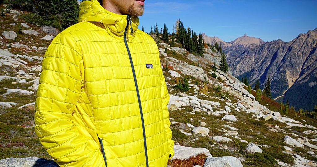 Patagonia Nano Puff yellow jacket