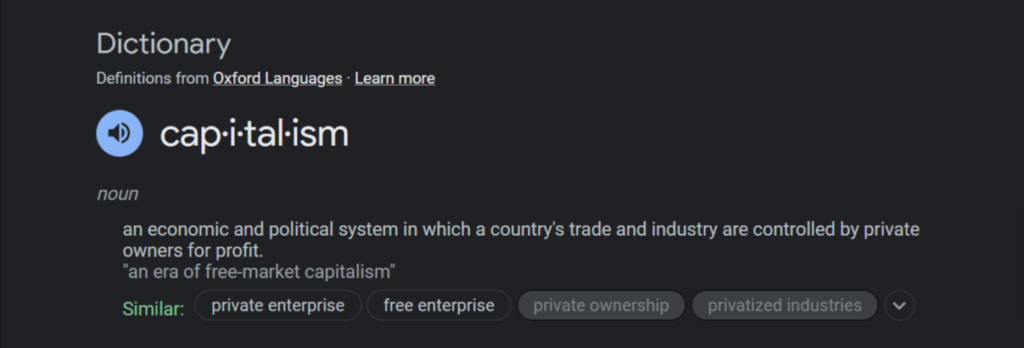 capitalism-definition
