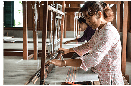 made trade handmaking loom