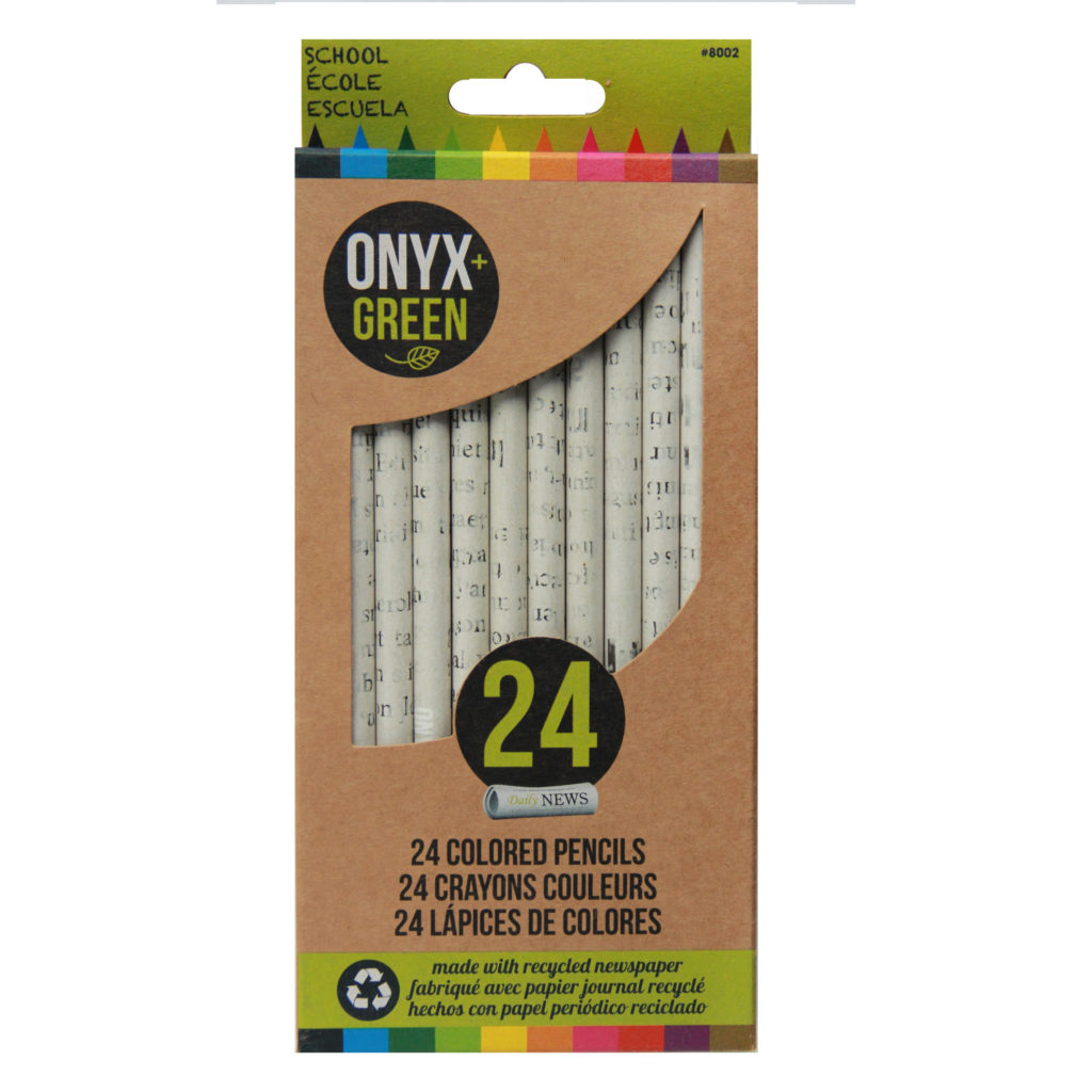 onyx-and-green-recycled-newspaper-colored-pencils