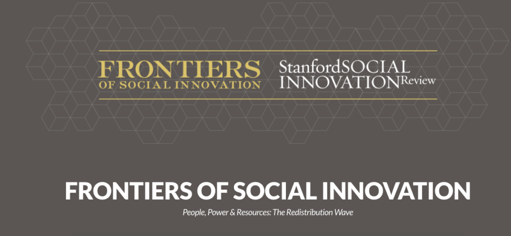 frontiers of social innovation